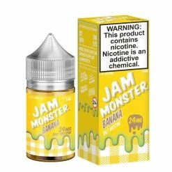 VTM B2C Warehouse Banana E-Liquid By Jam Monster Synthetic Salt E-Liquids