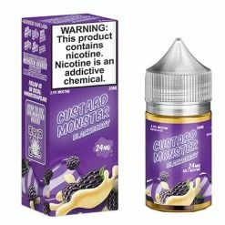 VTM B2C Warehouse Blackberry E-Liquid By Custard Monster NTN Salt E-Liquids