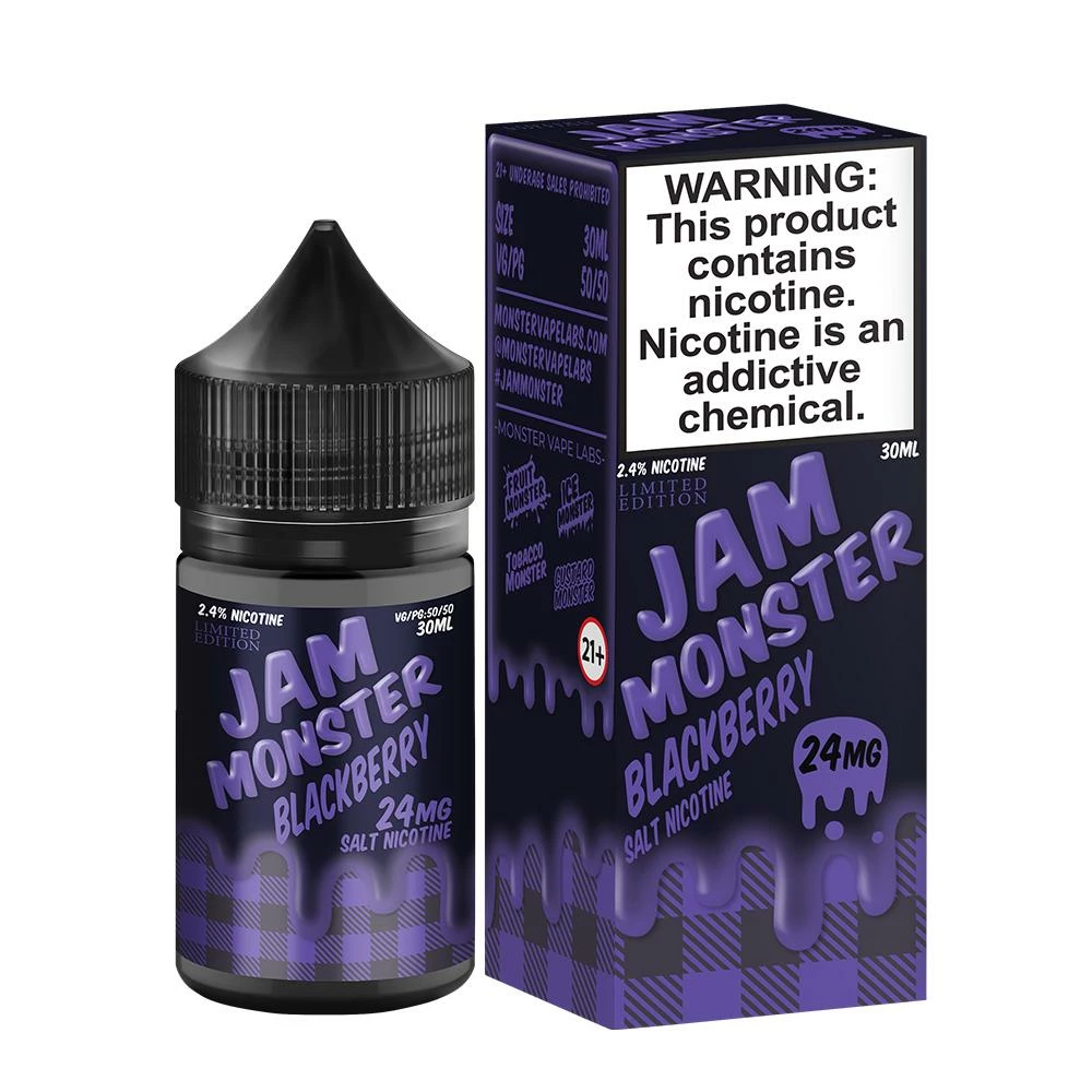 VTM B2C Warehouse Blackberry E-Liquid By Jam Monster Synthetic Salt
