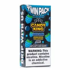 VTM B2C Warehouse Blue Razz E-Juice By Candy King Bubblegum Collection Synthetic Synthetic Nicotine