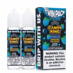 VTM B2C Warehouse Blue Razz E-Juice By Candy King Bubblegum Collection Synthetic Synthetic Nicotine