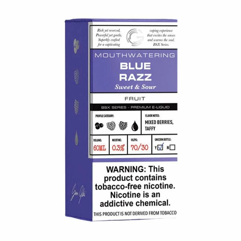 VTM B2C Warehouse Blue Razz E-Juice By Glas BSX