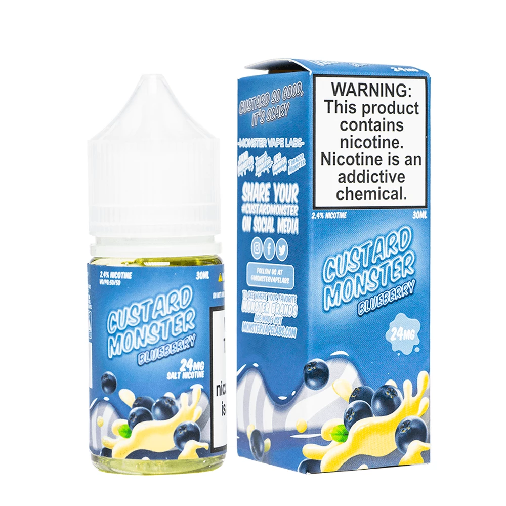 VTM B2C Warehouse Blueberry E-Liquid By Custard Monster Synthetic Salt E-Liquids