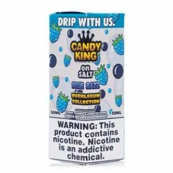 VTM B2C Warehouse Synthetic Nicotine Blue Razz E-Liquid By Candy King Bubblegum Collection On Synthetic Salt