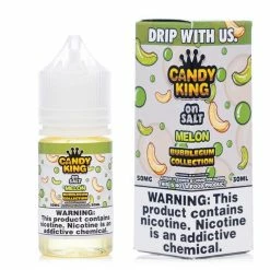 VTM B2C Warehouse Melon Salt E-Liquid By Candy King Bubblegum Collection On Synthetic Salt