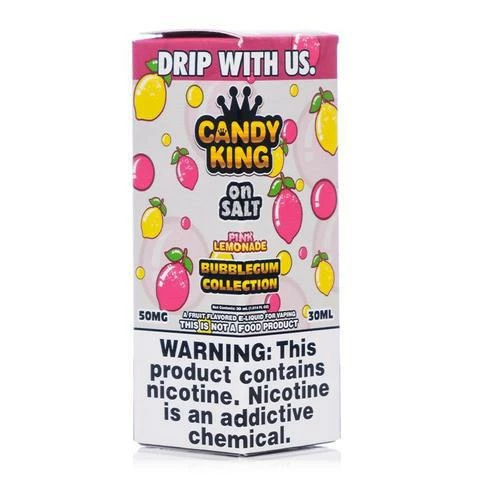 VTM B2C Warehouse Pink Lemonade E-Liquid By Candy King Bubblegum Collection On Synthetic Salt