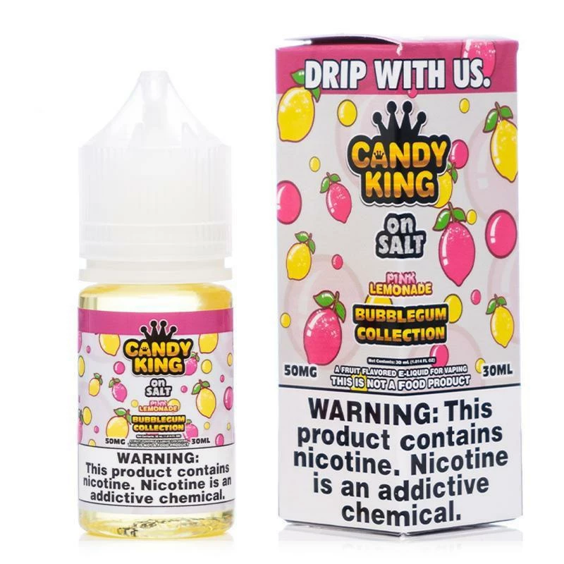VTM B2C Warehouse Pink Lemonade E-Liquid By Candy King Bubblegum Collection On Synthetic Salt