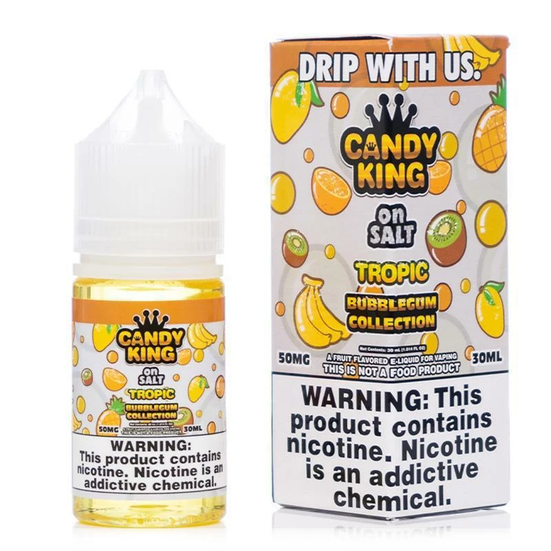VTM B2C Warehouse Tropic E-Liquid By Candy King Bubblegum Collection On Synthetic Salt