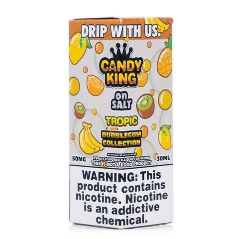 VTM B2C Warehouse Tropic E-Liquid By Candy King Bubblegum Collection On Synthetic Salt