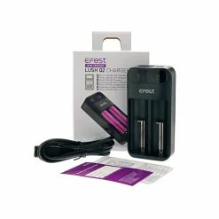 VTM B2C Warehouse Efest LUSH Q2 Intelligent LED 2 Bay Charger