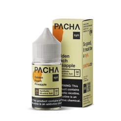 VTM B2C Warehouse E-Liquids Golden Peach Pineapple E-Liquid By Pacha SYN Tobacco-Free SALTS