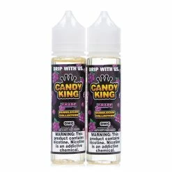 VTM B2C Warehouse Synthetic Nicotine Grape E-Juice By Candy King Bubblegum Collection Synthetic