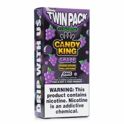 VTM B2C Warehouse Synthetic Nicotine Grape E-Juice By Candy King Bubblegum Collection Synthetic