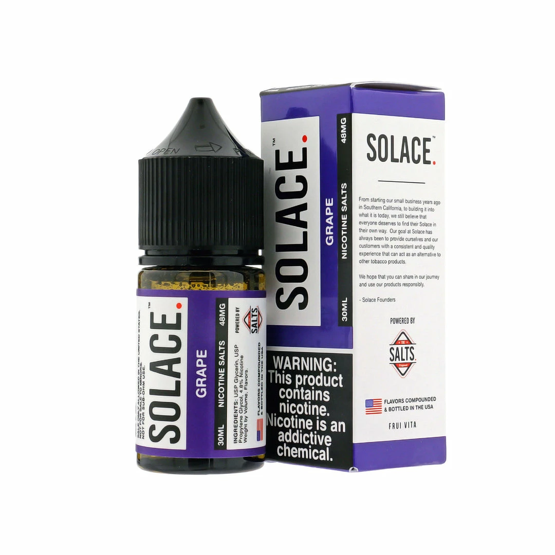 VTM B2C Warehouse E-Liquids Grape E-Liquid By Solace Salt