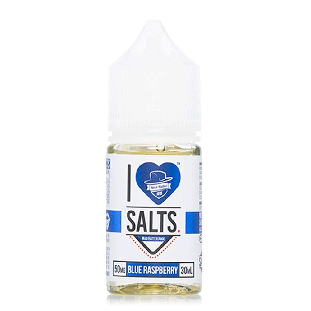 VTM B2C Warehouse I Love Salts Blue Raspberry E-Liquid By Mad Hatter