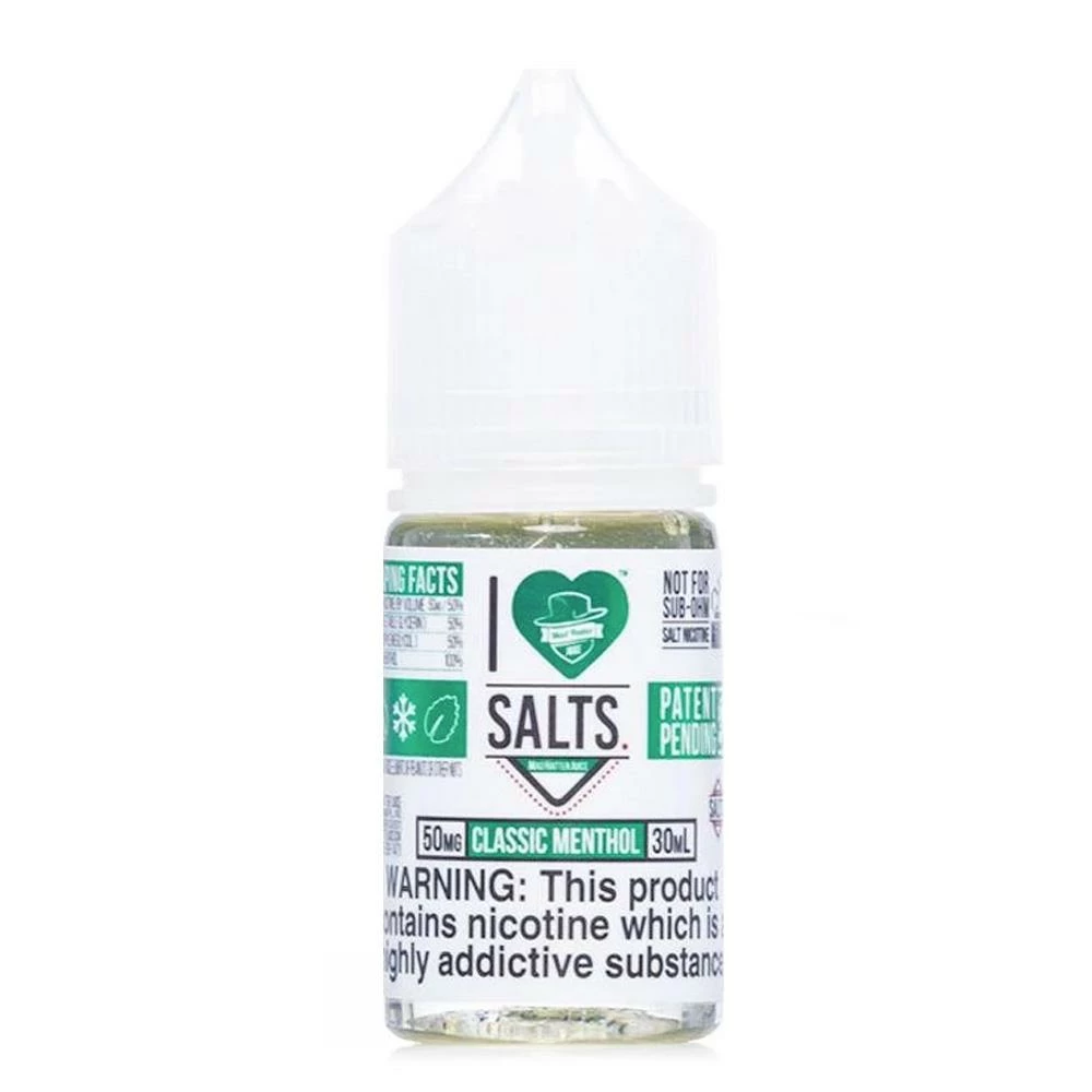 VTM B2C Warehouse I Love Salts Classic Menthol E-Liquid By Mad Hatter