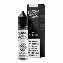VTM B2C Warehouse Iced Apple Peach Strawberry E-Juice By Coastal Clouds