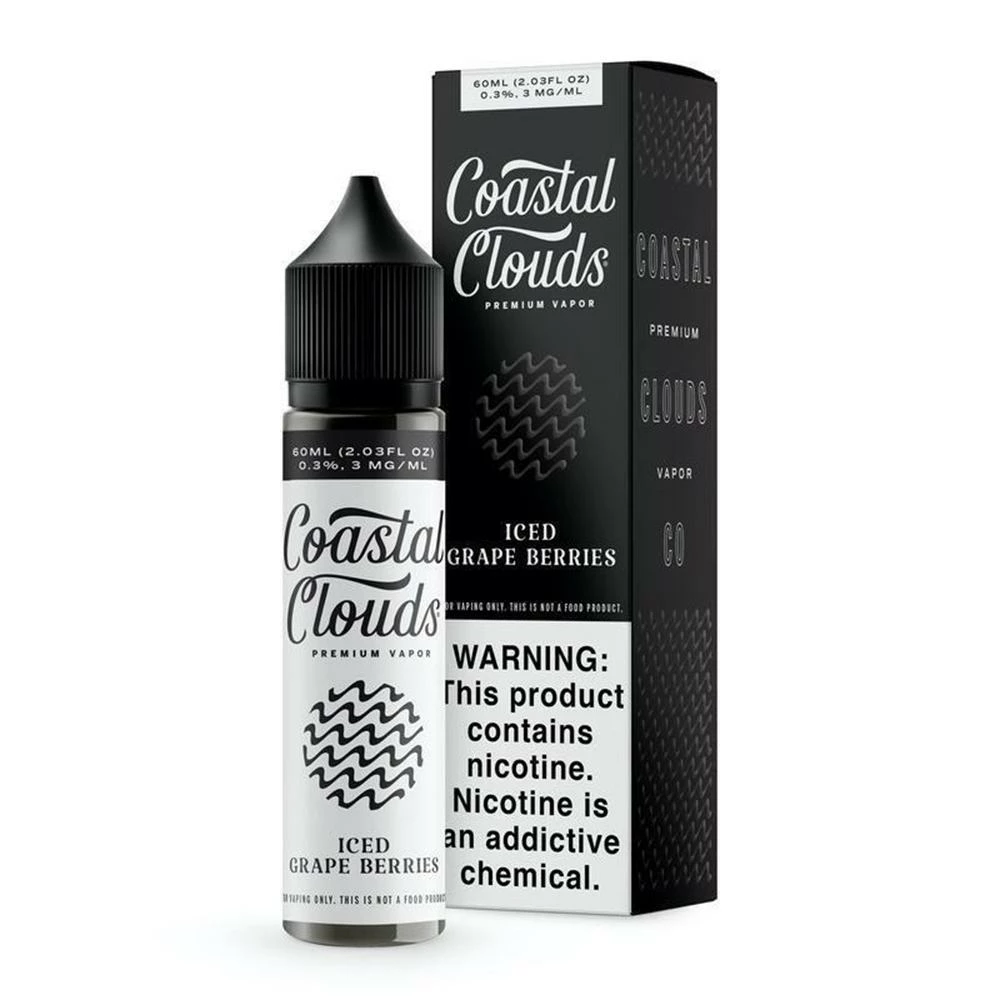 VTM B2C Warehouse E-Liquids Iced Grape Berries E-Juice By Coastal Clouds