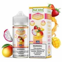 VTM B2C Warehouse NEW Mango Strawberry Dragonfruit E-Liquid By Pod Juice TFN