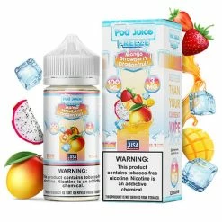 VTM B2C Warehouse Mango Strawberry Dragonfruit Freeze E-Liquid By Pod Juice TFN