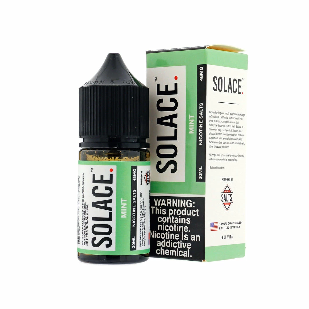 VTM B2C Warehouse Mint E-Liquid By Solace Salt E-Liquids
