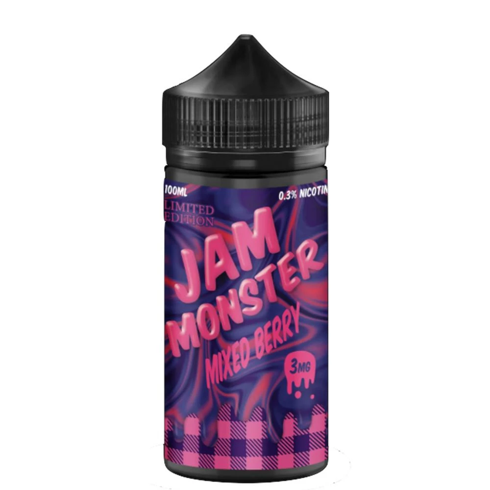 VTM B2C Warehouse Mixed Berry E-Juice 100ml By Jam Monster Synthetic Synthetic Nicotine