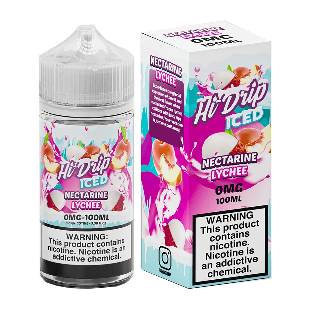 VTM B2C Warehouse Nectarine Lychee E-Juice By Hi Drip Iced NEW
