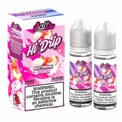 VTM B2C Warehouse Nectarine Lychee Salt E-Liquid Twin Pack By Hi-Drip Salt
