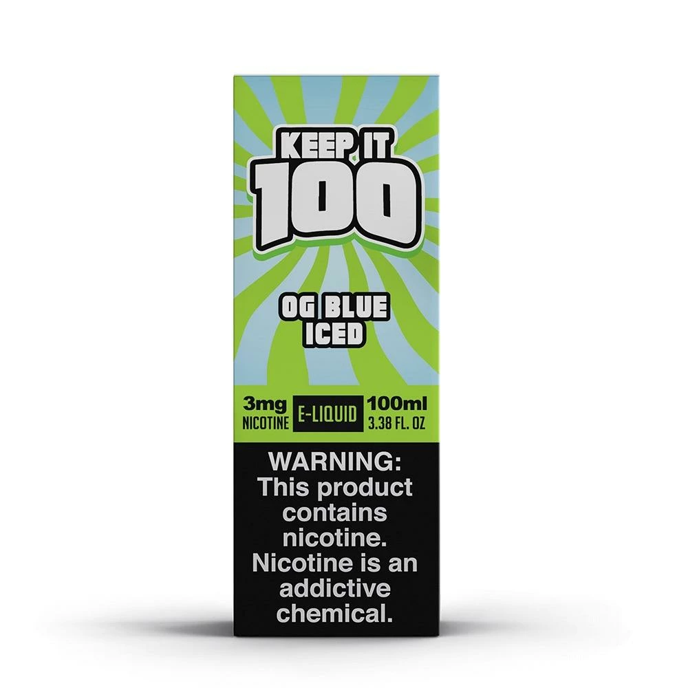 VTM B2C Warehouse OG Blue ICED E-Juice 100ml By Keep It 100 Synthetic