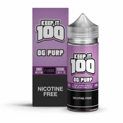 VTM B2C Warehouse E-Liquids OG Purp E-Juice 100ml By Keep It 100 Synthetic