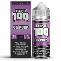 VTM B2C Warehouse E-Liquids OG Purp E-Juice 100ml By Keep It 100 Synthetic