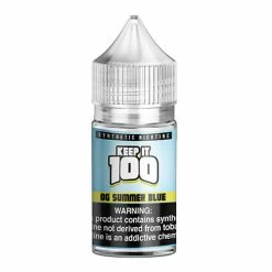 VTM B2C Warehouse OG Summer Blue E-Liquid By Keep It 100 Synth Salt NEW