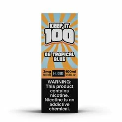 VTM B2C Warehouse E-Liquids OG Tropical Blue E-Juice 100ml By Keep It 100 Synthetic