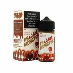 VTM B2C Warehouse PB & Strawberry Jam E-Juice 100ml By Jam Monster Synthetic