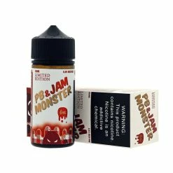 VTM B2C Warehouse PB & Strawberry Jam E-Juice 100ml By Jam Monster Synthetic