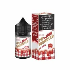 VTM B2C Warehouse PB & Strawberry Jam E-Liquid By Jam Monster Synthetic Salt Synthetic Nicotine