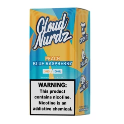 VTM B2C Warehouse Peach Blue Razz 100ml E-Juice By Cloud Nurdz Synthetic E-Liquids