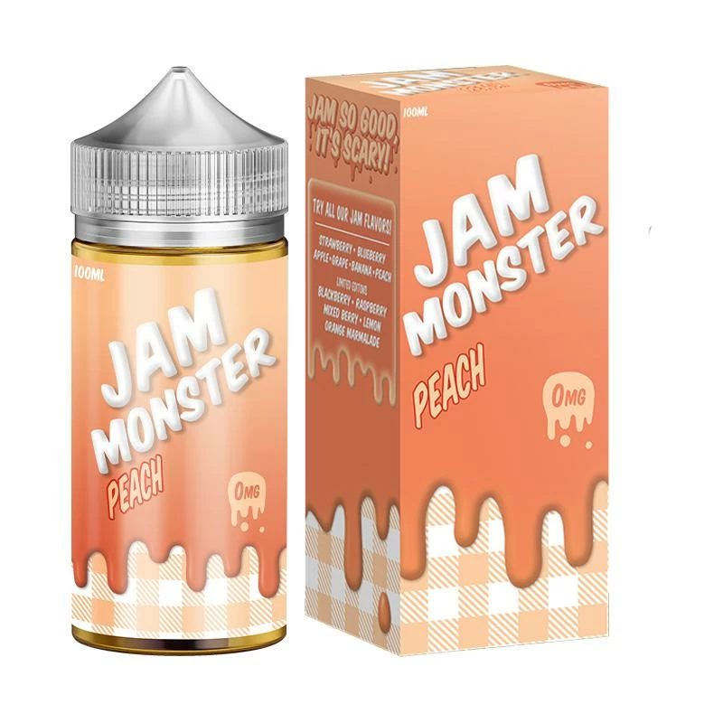 VTM B2C Warehouse Peach E-Juice 100ml By Jam Monster Synthetic E-Liquids