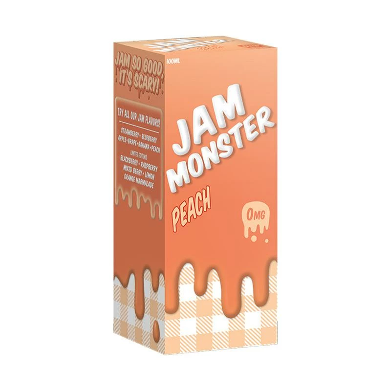 VTM B2C Warehouse Peach E-Juice 100ml By Jam Monster Synthetic E-Liquids