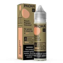 VTM B2C Warehouse Peach Papaya Coconut Cream E-Juice By Pacha SYN Tobacco-Free E-Liquids
