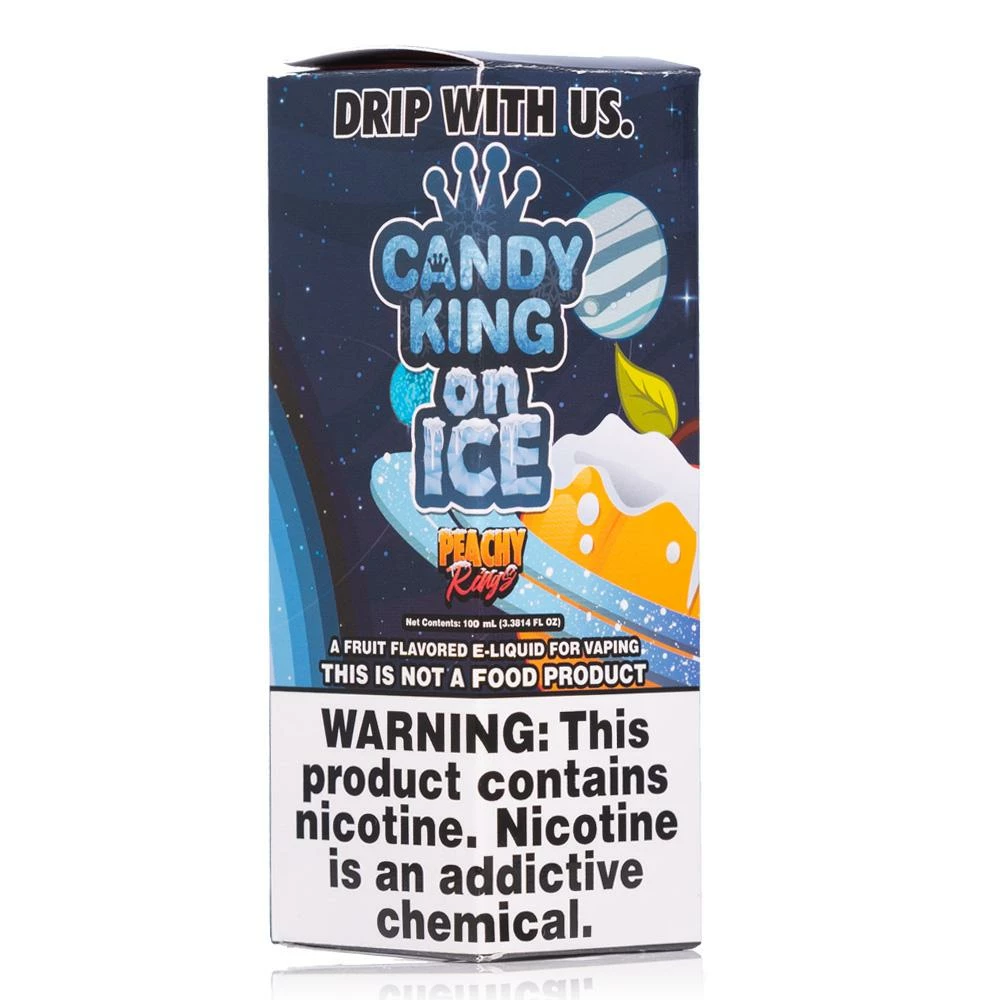 VTM B2C Warehouse Synthetic Nicotine Peachy Rings E-Juice By Candy King On Ice Synthetic