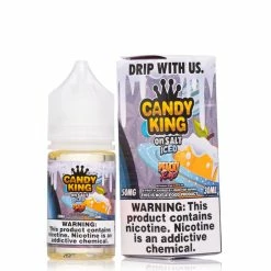 VTM B2C Warehouse Iced Peachy Rings E-Liquid By Candy King On Synthetic Salt