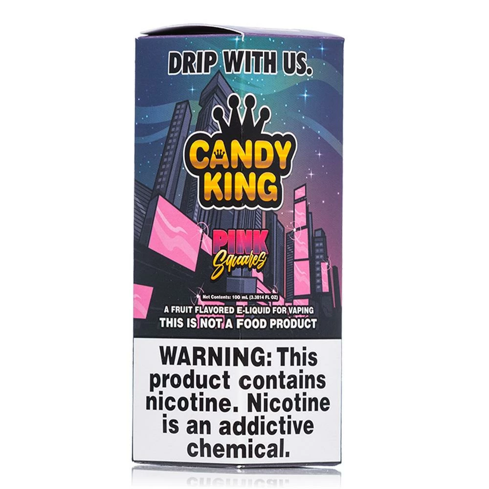 VTM B2C Warehouse Pink Squares E-Juice By Candy King Synthetic