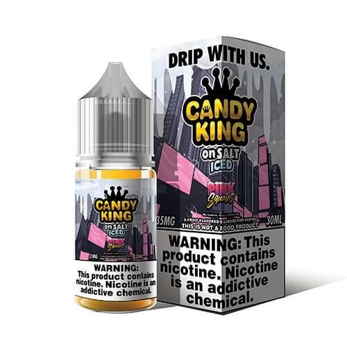VTM B2C Warehouse Pink Squares Iced By Candy King SALT E-Liquids