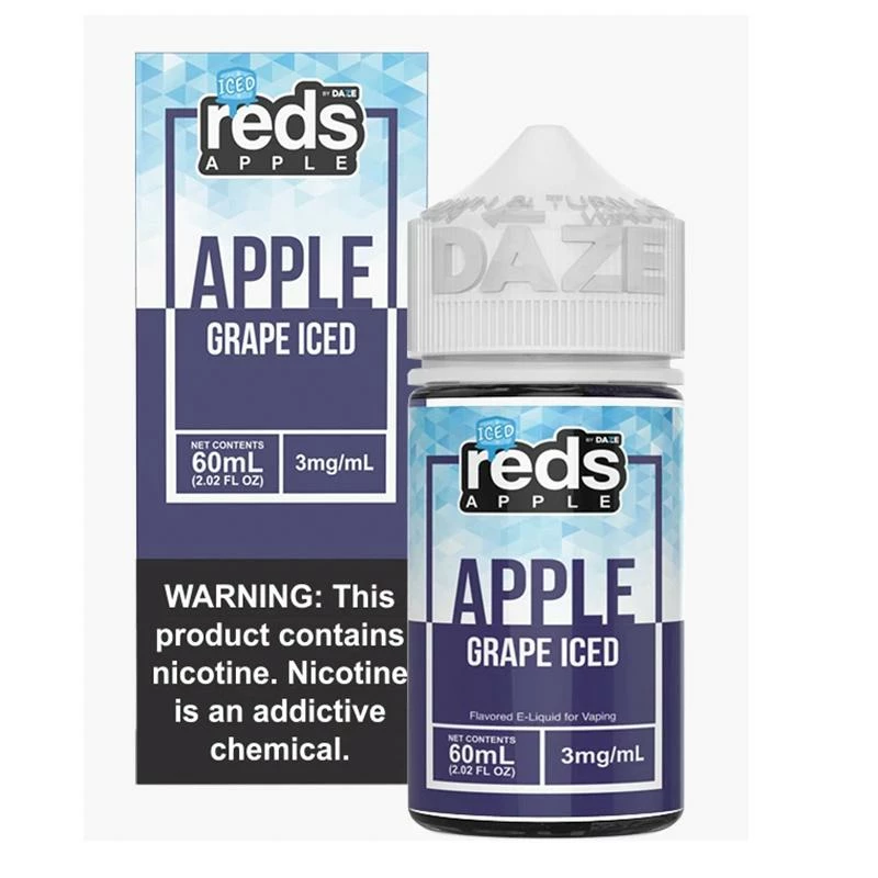 VTM B2C Warehouse E-Liquids Reds Apple Grape Iced E-Juice By 7 Daze