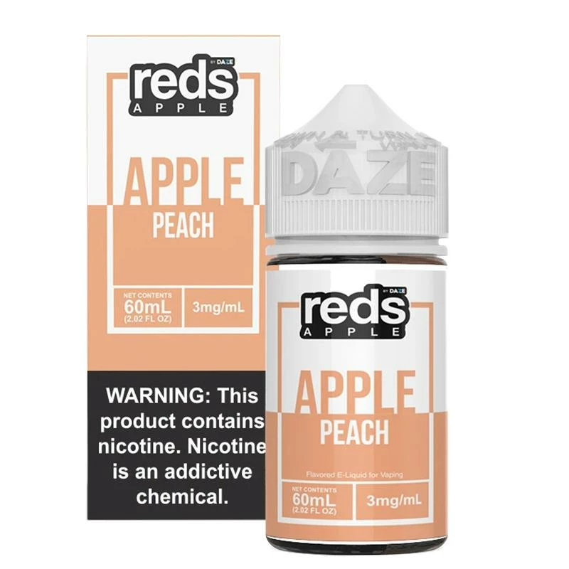 VTM B2C Warehouse Reds Apple Peach E-Juice By 7 Daze