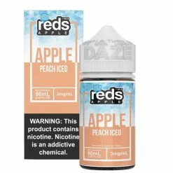 VTM B2C Warehouse E-Liquids Reds Apple Peach Iced E-Juice By 7 Daze