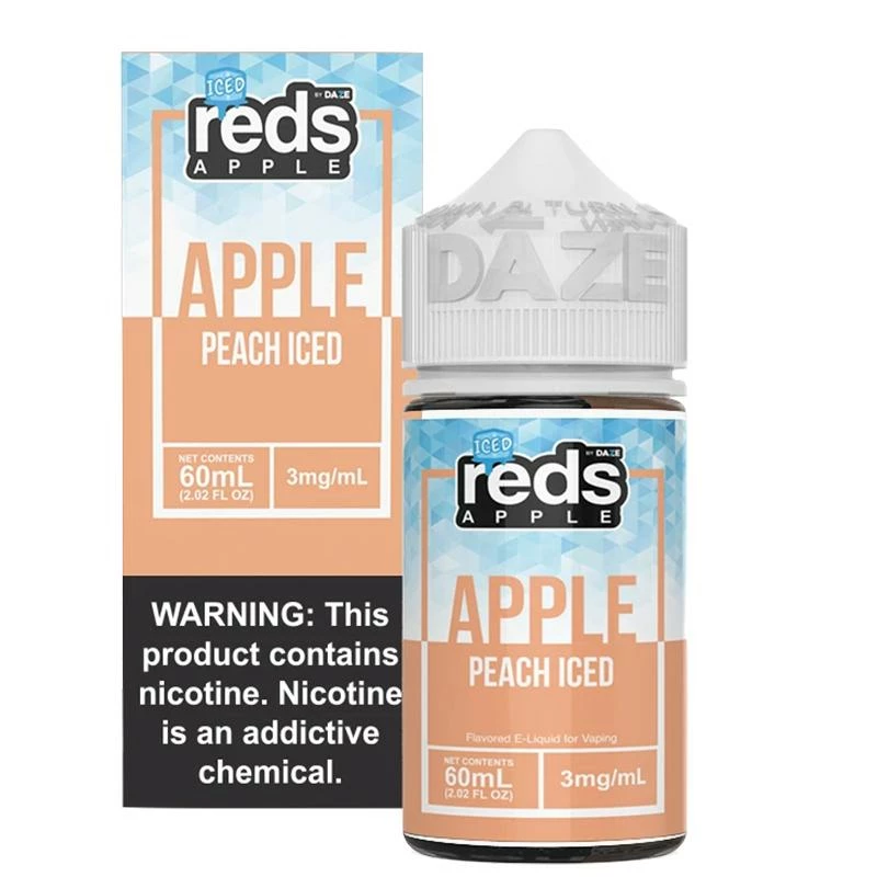 VTM B2C Warehouse E-Liquids Reds Apple Peach Iced E-Juice By 7 Daze