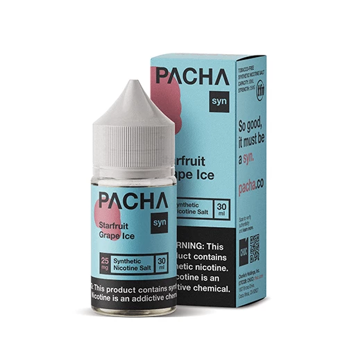 VTM B2C Warehouse Starfruit Grape Ice E-Liquid By Pacha SYN Tobacco-Free SALTS