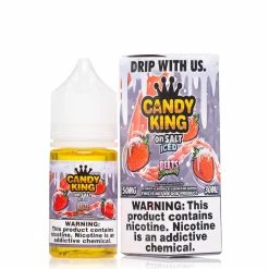 VTM B2C Warehouse Iced Belts Strawberry E-Liquid By Candy King On Synthetic Salt